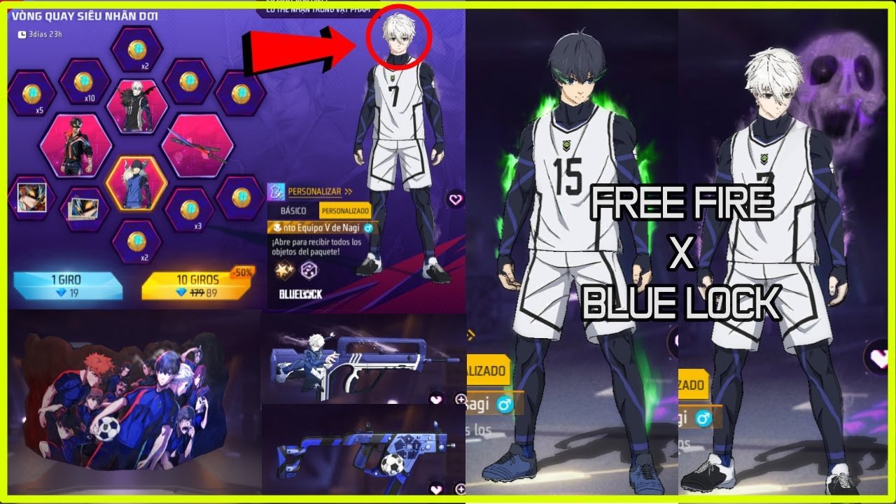 Free Fire x Blue Lock Skin for FREE